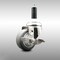 Service Caster 3 Inch 316SS Thermoplastic Rubber Swivel 7/8 Inch Expanding Stem Caster Brake SCC-SS316EX20S314-TPRB-TLB-78 - alternate 1